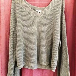 Nordstrom Loose Gray Sweater